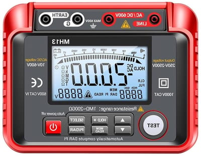 Isolatieweerstandsmeter - Ohm tester Megohmmeter - Elektrische inspectie - Hoogspanningsmeting - 200 G Ohm - One Color