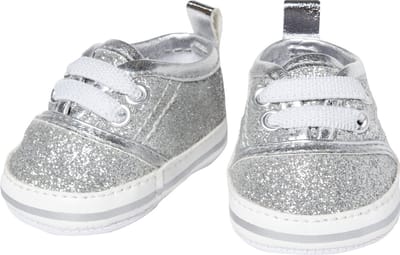 Heless Poppenschoenen Junior 30-34 Cm Zilver/wit