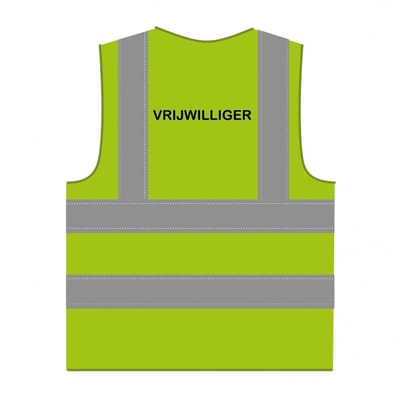 Vrijwilliger hesje RWS limoengroen