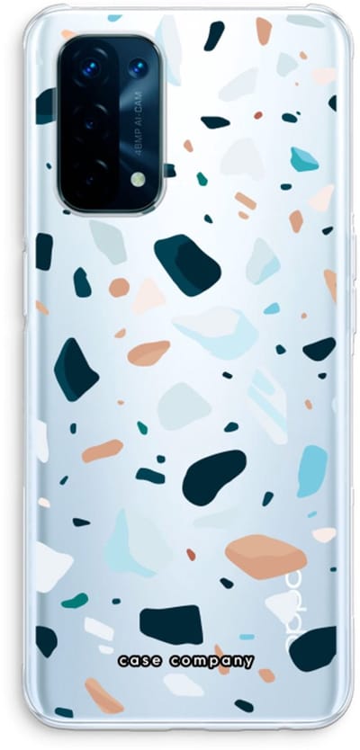 Case Company® - Hoesje geschikt voor Oppo A74 5G hoesje - Terrazzo N°13 - Soft Cover Telefoonhoesje - Bescherming aan alle Kanten en Schermrand