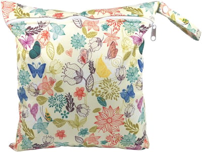 Strandtas met ritssluiting – Waterdichte strandtas – Luiertas – 28x30 cm –Vlinder K25