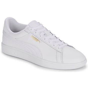 PUMA Puma Smash 3.0 L Unisex Sneakers - PUMA White-PUMA White-PUMA Gold