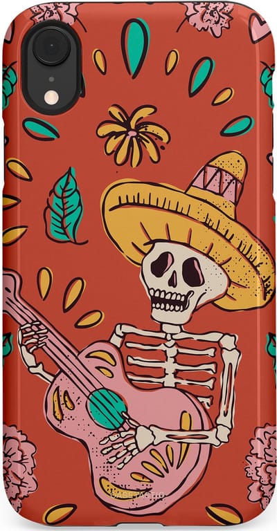 Casetastic hoesje geschikt voor Apple iPhone XR - Dubbellaagse bescherming - Muziekbot - Fashion Case - Terracotta Taupe