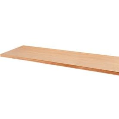 Multiplex werkblad, 40 mm dik, schroefhulzen, verlijmd beukenhout, kleurloos geïmpregneerd, L 2000 x B 700 mm