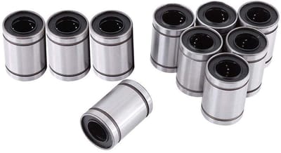 Jhubersproducts - Linear Bearings - 10pcs LM12UU - Hoge kwaliteit - 12mm - Ball Bearing - Voor 3D printers en onderdelen - Geschikt voor precisietoepa