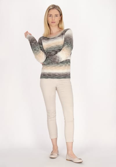 usha Jumper Dames Grijs Veelkleurig