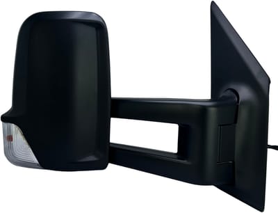 BILMAX Rechter Buitenspiegel Vervanging voor Volkswagen Crafter (2E) 2009–2017, Mercedes Sprinter (B906) 2007–2017, Lange Arm, Elektrisch Verstelbaar, Verwarmd, met Richtingaanwijzer, 6-Pins (Passagierszijde)