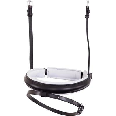 Leren Paardenneusriem, groot, gebogen BR Equitation Pull-back