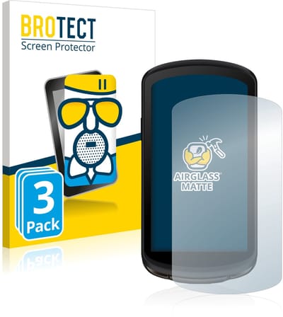 BROTECT - Screenprotector voor Garmin Edge 1040 Solar - Folie Beschermfolie Beschermglas matte 3 Stuks