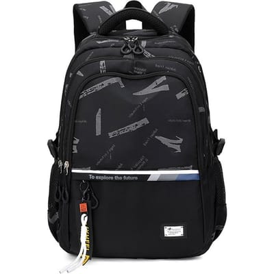 Nieuwe Nylon Heren Rugzak voor Jongens Middelbare School en Studenten Schooltassen en Casual Rugzakken black