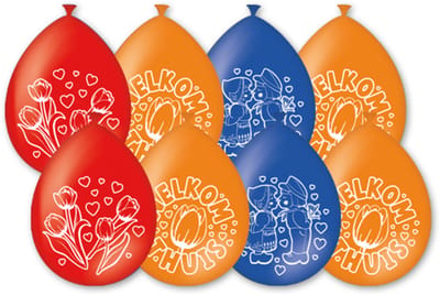 LUQ – Welkom Thuis Latexballonnen – 8 Stuks – Luxe Welcome Home Party Decor – Thuiskomen Feest Versiering – Helium Ready