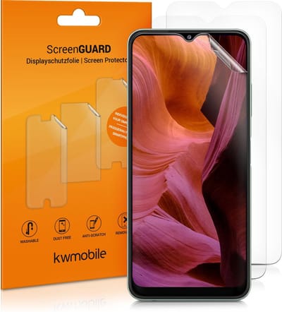 kwmobile 3x screenprotectors geschikt voor Samsung Galaxy A22 5G - beschermende folie voor smartphone