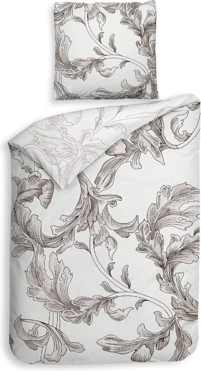Heckettlane Clarabella Dekbedovertrek - Eenpersoons - Bamboe - 140x200-220cm - Wit
