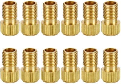 Dailygoods- Ventiel Set van 12 - Aluminiumlegering/Metalen - Multifunctionele Bandventiel Extender - Geschikt Voor Fietsen - Duurzaam Koper - Eenvoudig Te Installeren