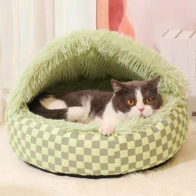 Nieuw Winter Warm Hondenhuis Semi-gesloten Dik Winddicht Waterdicht en Krasbestendig Quilt Huisdierenhuis S 40cm