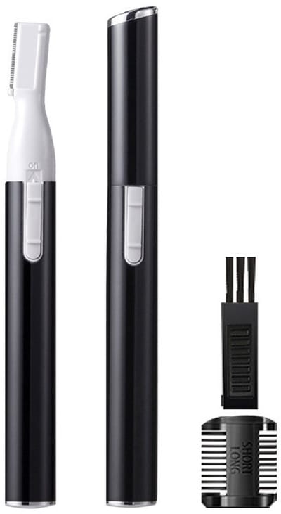 carmdering - Elektrische Wenkbrauw Trimmer | Precisietrimmer | Gezichtstrimmer I Wenkbrauw Epilator | Gezichtsepilator | Gezicht Ontharing | Trimmer I zwart
