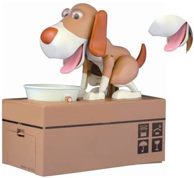 Dailygoods- Hond Spaarpot Groot - Schattige Puppyvorm - Spaarvarken - Geldbesparende Bank - Decoratie - Grote Opbergruimte
