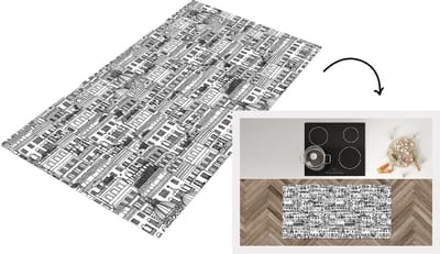 Keukenloper - Loper keuken - Patroon - Italië - Huis - 120x60 cm - Keukenloper vinyl