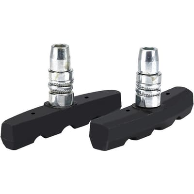 1 Paar Fiets Wielrennen Mountainbike Remblokken Rubber Blokken Houder Nuttige Accessoires gray