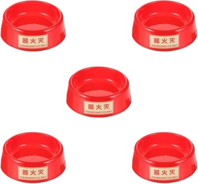 Brandblusser Beugel - Houder - Veilige Opslag - Robuust Plastic Ontwerp - 5 Stuks - Rood
