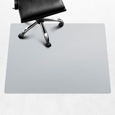 Wallfluent - Vloerbeschermer Mistig staal - 120x90 cm - Grijs Vloerbeschermer Bureaustoel - Rechthoekig - Vloerbeschermer Tapijt-Stoel Mat-Kantoordecoraties - Pastel- en aardse kleuren