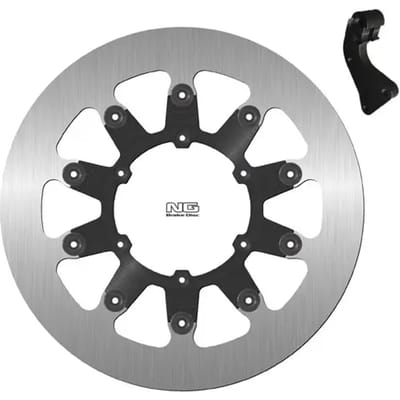 Set van combinatie van een solide zwevende schijfrem voor een motorfiets en montagebeugels. NG Brake Disc 1613SPK11