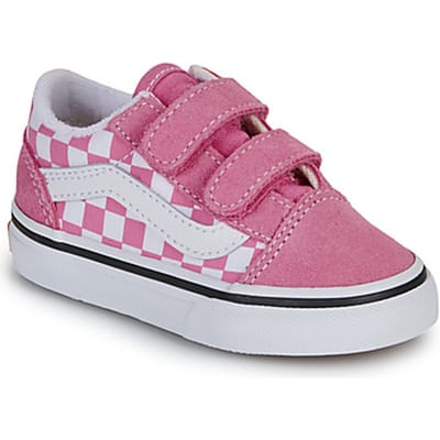Vans Toddler Old Skool V Pink Maat: 19 | Schoenen Outlet | Unisex | Wit