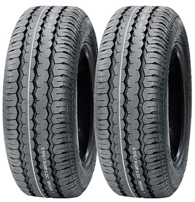 145R10 Radiale Trailer Banden - Set van 2 Tubeless Banden voor Tot 430 kg