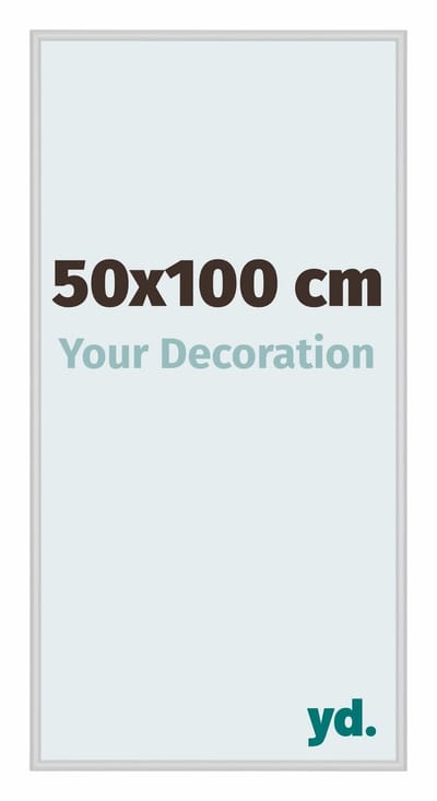 Your Decoration - Fotolijst 50x100 cm - Aluminium - Zilver Mat - Miami