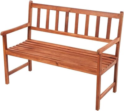 Tuinbank Acaciahout - Zitbank Buiten - Buiten Ontspannen - Massief Hout - 120 cm - Beige
