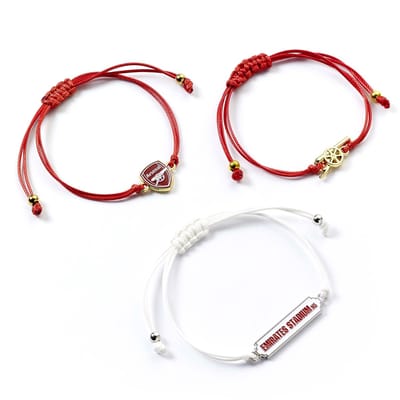 The Carat Shop - Arsenal Voetbal Club Vriendschaps Armband Set