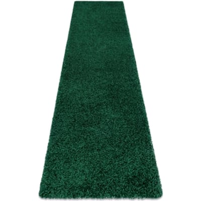 Kleden Rugsx Tapijt, Vloerbekleding SOFFI shaggy 5cm donkergroe 70x200 cm