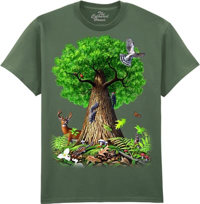 Levensboom Tree Of Life Animals The Coloured House T-shirt S