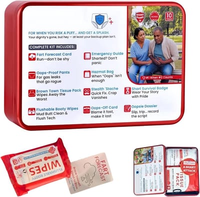 Survival Kit - Outdoor Uitrusting - Avontuurlijke Reizen - Interactief en Humoristisch - 14.7 x 10.6 cm
