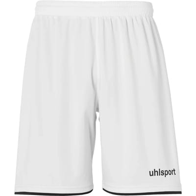 Uhlsport Club Short Kinderen - Wit / Zwart | Maat: 128