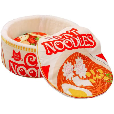 Pulled Noodles Hondenbed Pluche Kattenmat Voor Kleine Katten Huis Rond Kussen Huisdierproduct Accessoires Kussen Voor Katten Pluche Bed M-40cm beige