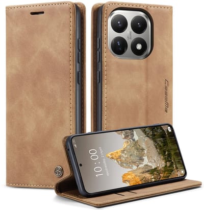 CaseMe Hoesje - Geschikt voor Xiaomi 15T Hoesje - CaseMe 013 Book Case - Bruin