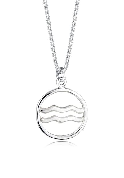 Elli - Halsketting - Dierenriem hanger Waterman symbool filigraan in 925 sterling zilver - Dames