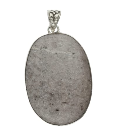 Zilveren Dendriet Opaal edelsteen ovaal XL hanger