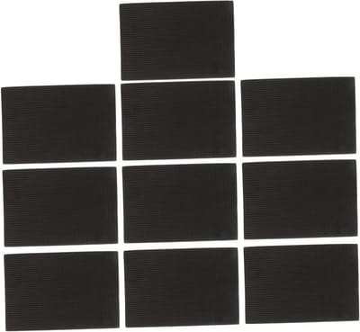 Stoelpoot Sokken - Meubelbeschermers Vloer - Vloeren Beschermen - Zelfklevend Slijtvast - 10x10x0.2 cm - Zwart