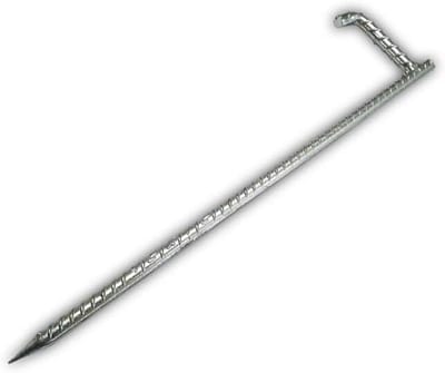 Grondanker Staal - Haringen Bouwhek - Constructie Beveiligen - Verzinkt Staal - 430mm - Zilver