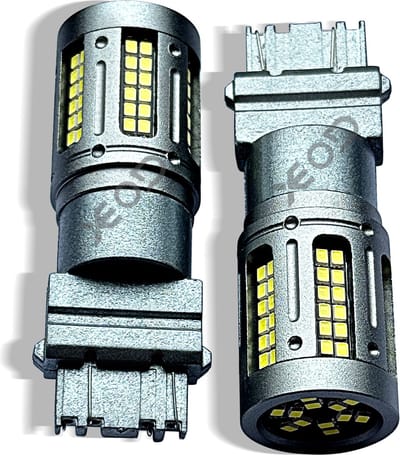 XEOD T25 / P27W / 3156 - LED Lampen - Autolampen - Dagrijverlichting - Achterlichten - Stadslicht - Remlicht - LED - Canbus - Autolampen - 6000K Helder Wit - 12V - 2 Stuks