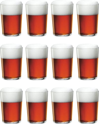 Bormioli Rocco Bierglazen Bodega - 500 ml - 12 stuks - Bierglas voor speciaalbier - Sterk en schokbestendig - Vaatwasserbestendig - Hoogwaardig transparant glas - 120 x 90 mm - Glaswerk - 2 jaar garantie
