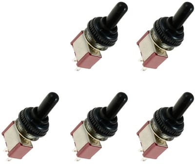 Allecto - Mini Rocker Switch - ON/OFF Schakelaar - Geschikt voor Panel Mount - Waterproof - 2-Pins Schakelaar - Ideaal voor Elektrische Apparaten e...