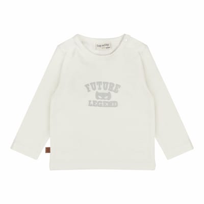 Frogs and Dogs - Little Hero Baby Shirt Legend | White Alyssum - Katoen - Maat 50/56