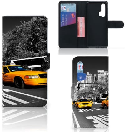 Honor 20 Pro Flip Cover New York Taxi