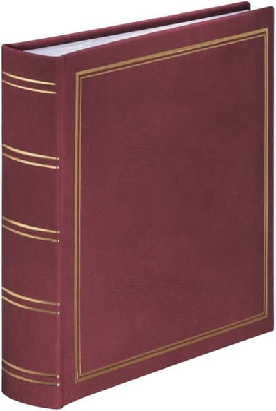 Fotoalbum voor 200 foto's in 10x15 cm | Elegante inlegpagina's | Bordeaux Rood