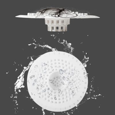 Dailygoods- Afvoerzeef Siliconen - Afvoerstop - Haarzeef - Afvoerzeef Wastafel - Afvoerzeef Douche - 2 Stuks - Afvoerfilter