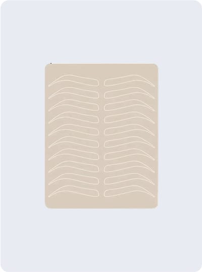 PMU Practice Silicone Rubber Mat – Brows