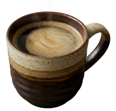 Mica Decorations Koffiemok / theemok Ethan - zwart - 7 x 8 cm - mokken - keramiek